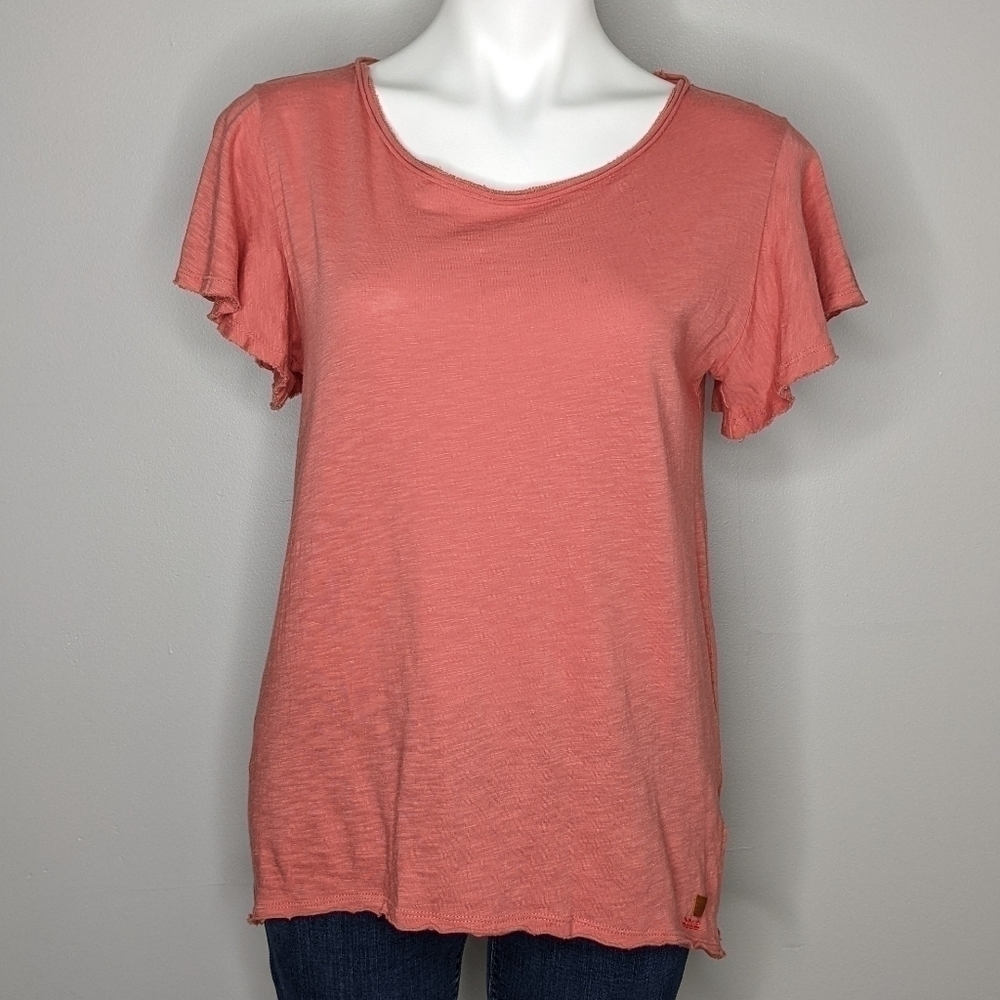 Peace Love World salmon oversized tshirt XXS